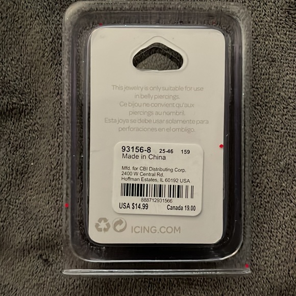 Icing Elephant Bellybutton Ring - Picture 3 of 3